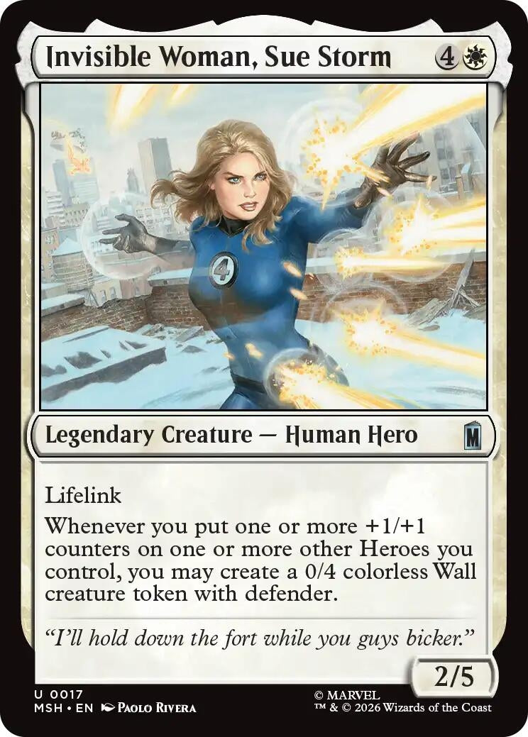 Invisible Woman, Sue Storm (17) (Marvel Super Heroes) (Foil)