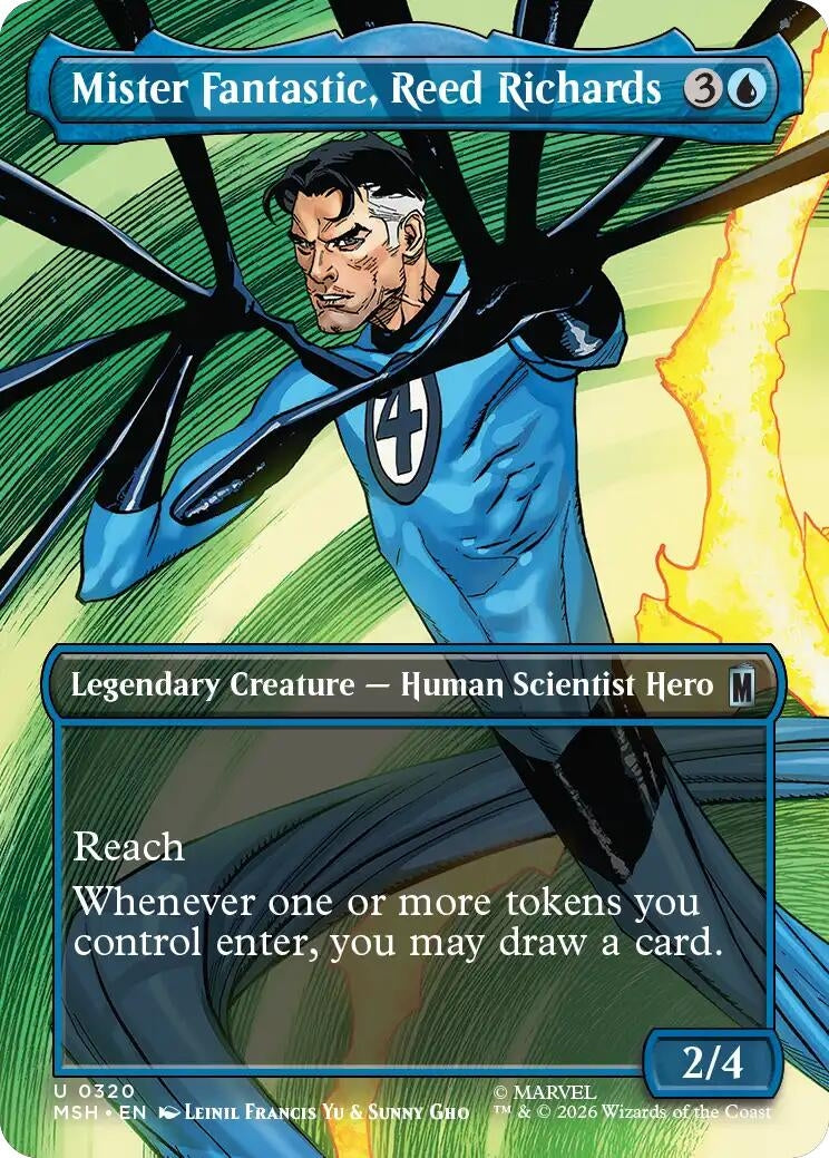 Mister Fantastic, Reed Richards (Borderless) (320) (Marvel Super Heroes)