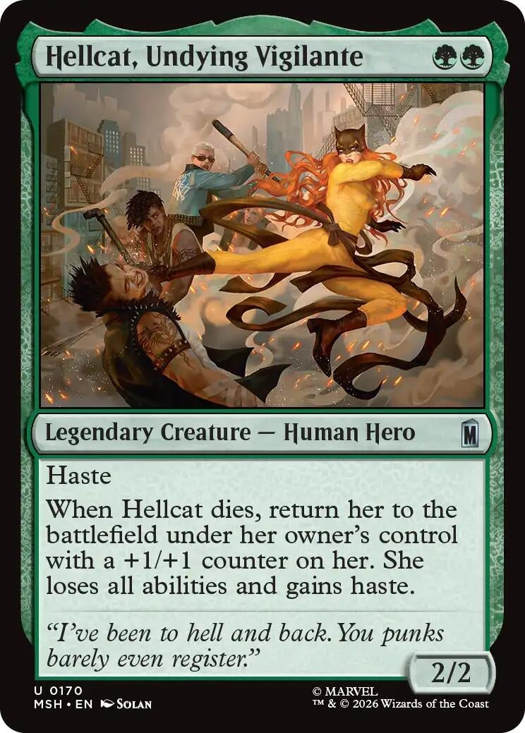 Hellcat, Undying Vigilante (170) (Marvel Super Heroes) (Foil)