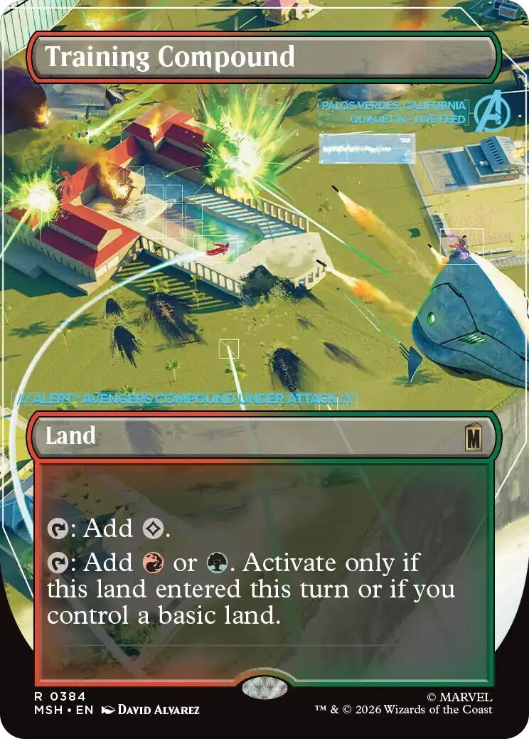 Training Compound (Borderless) (384) (Marvel Super Heroes)