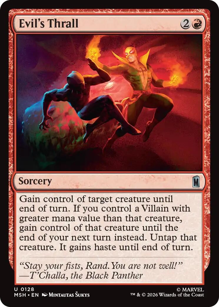 Evil's Thrall (128) (Marvel Super Heroes) (Foil)