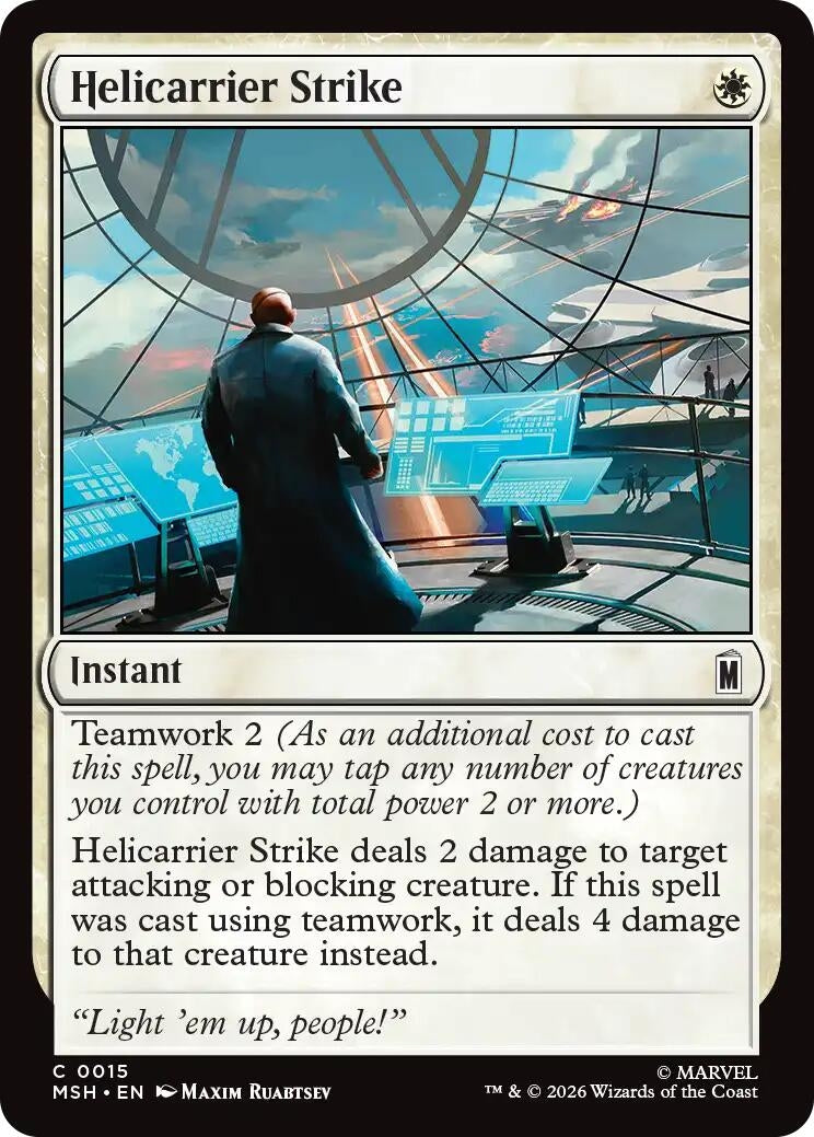Helicarrier Strike (15) (Marvel Super Heroes) (Foil)