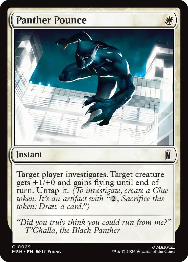 Panther Pounce (29) (Marvel Super Heroes) (Foil)