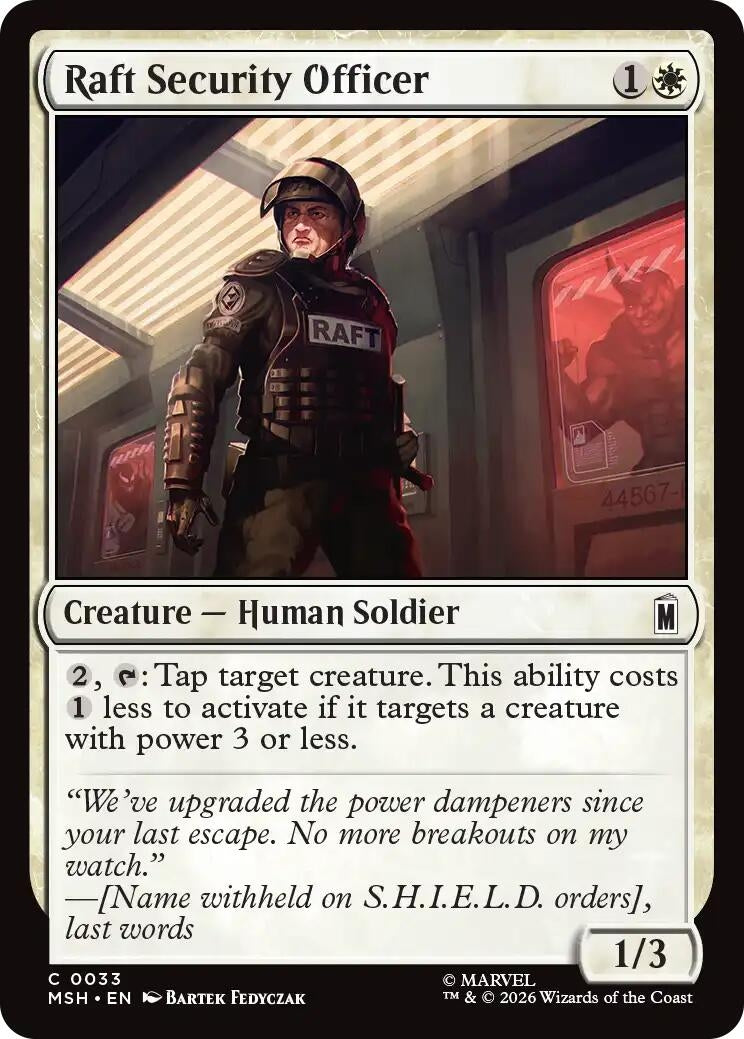 Raft Security Officer (33) (Marvel Super Heroes) (Foil)