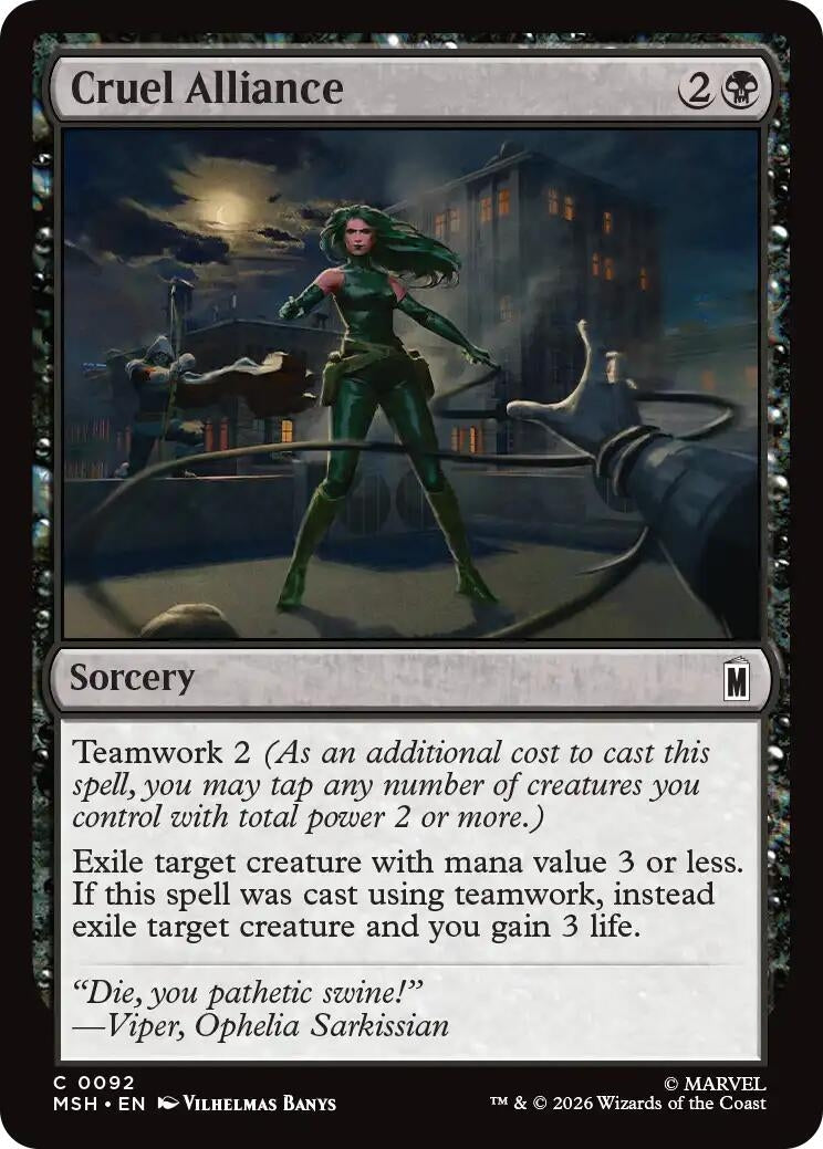Cruel Alliance (92) (Marvel Super Heroes) (Foil)