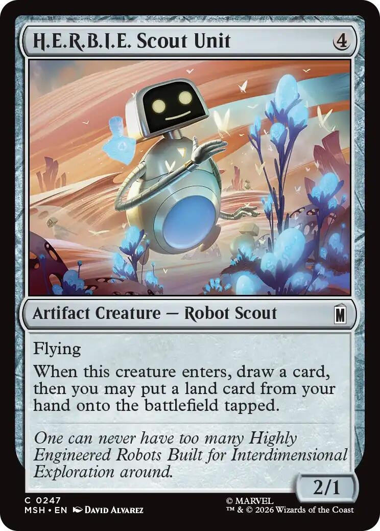 H.E.R.B.I.E. Scout Unit (247) (Marvel Super Heroes) (Foil)