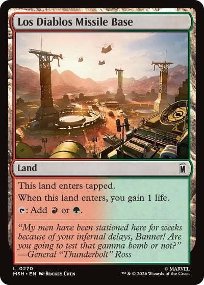 Los Diablos Missile Base (270) (Marvel Super Heroes) (Foil)