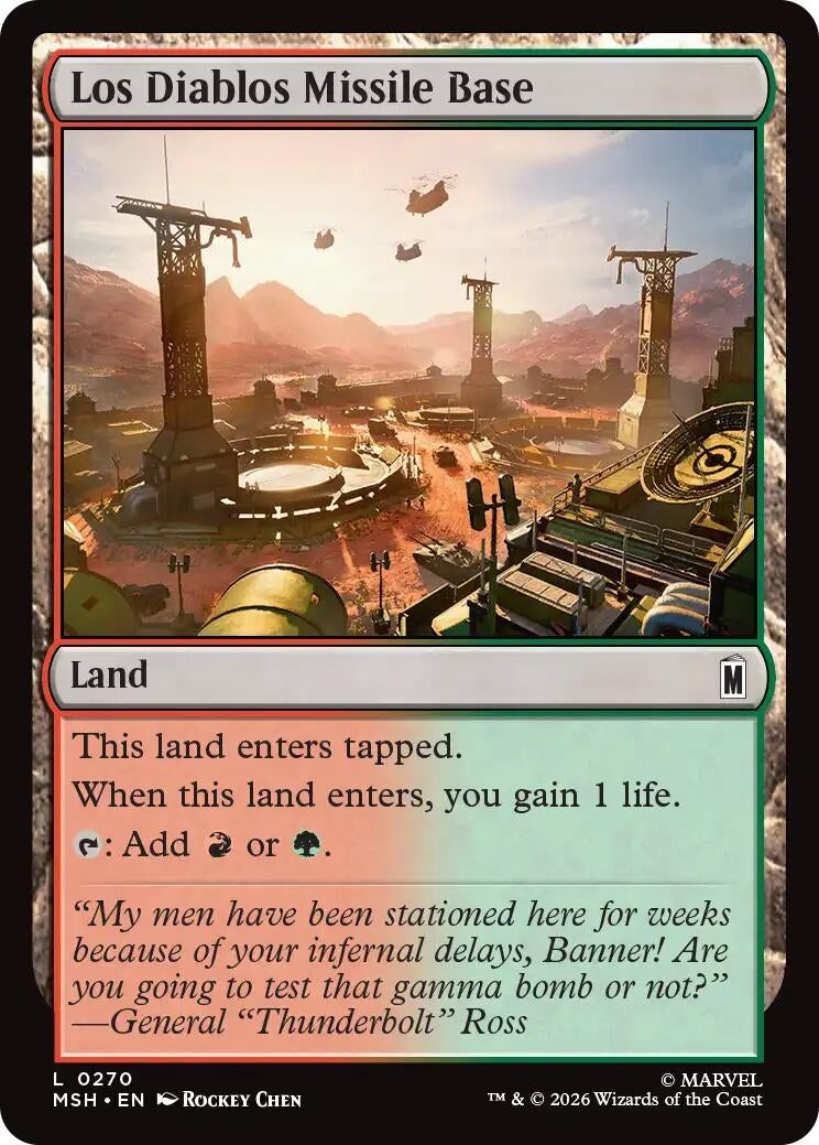 Los Diablos Missile Base (270) (Marvel Super Heroes) (Foil)