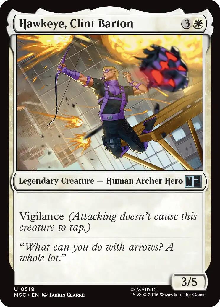 Hawkeye, Clint Barton (0518) (518) (Marvel Super Heroes)