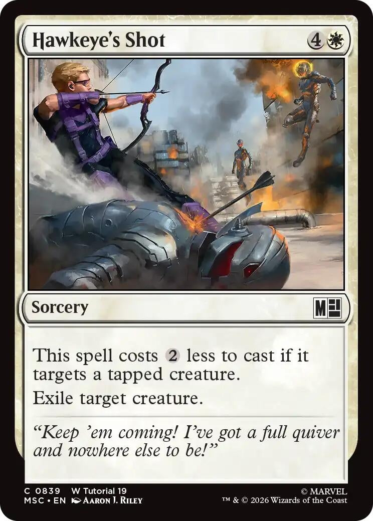 Hawkeye's Shot (0839) (839) (Marvel Super Heroes)