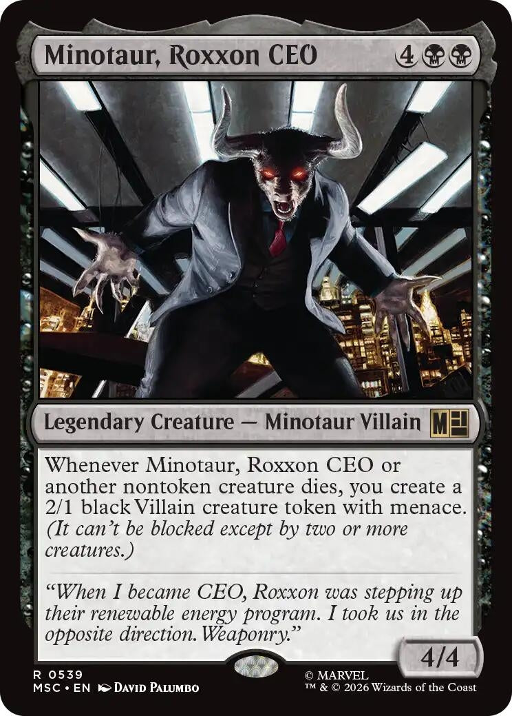 Minotaur, Roxxon CEO (539) (Marvel Super Heroes)