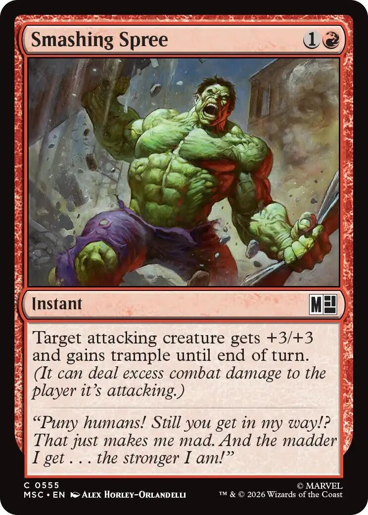 Smashing Spree (555) (Marvel Super Heroes)