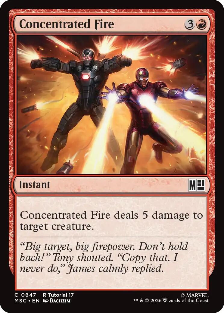 Concentrated Fire (0847) (847) (Marvel Super Heroes)
