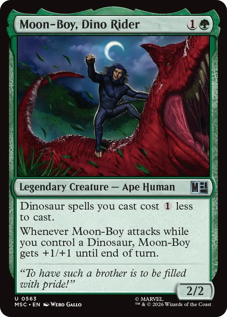 Moon-Boy, Dino Rider (563) (Marvel Super Heroes)