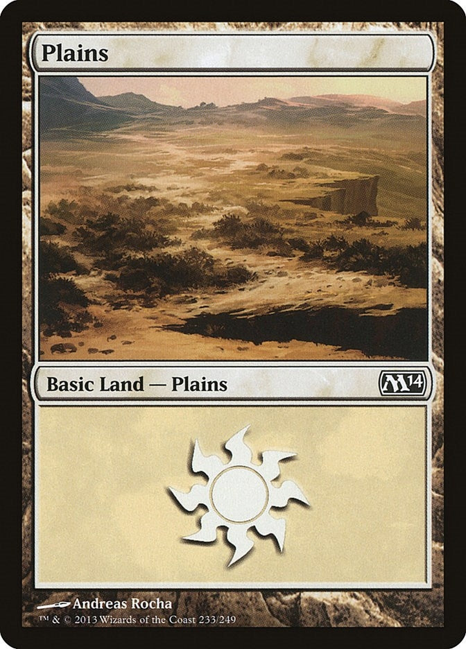 Plains (233) (233) (Magic 2014 (M14))