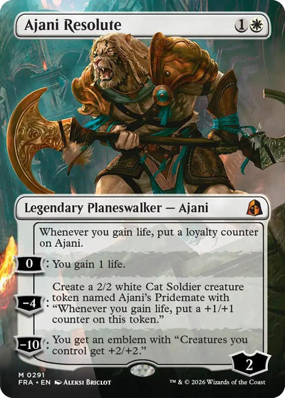 Ajani Resolute (Borderless) (291) (Reality Fracture) (FRA)