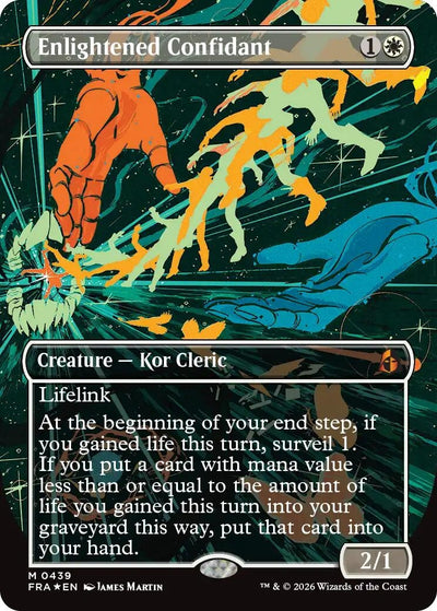 Enlightened Confidant (Borderless) (0439) (439) (Reality Fracture) (Foil) (FRA)