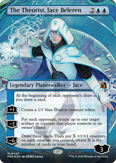The Theorist, Jace Beleren (Borderless) (0443) (443) (Reality Fracture) (Foil) (FRA)