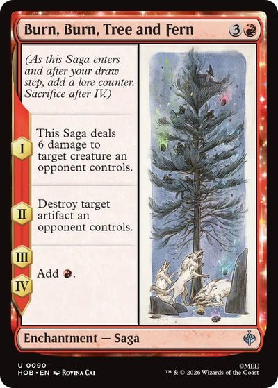Burn, Burn, Tree and Fern (90) (The Hobbit) (HOB)