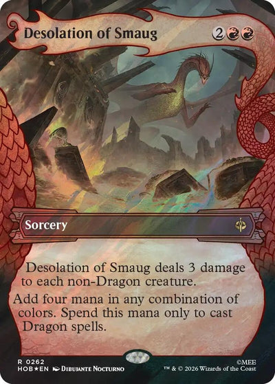 Desolation of Smaug (Showcase) (Surge Foil) (262) (The Hobbit) (Foil) (HOB)