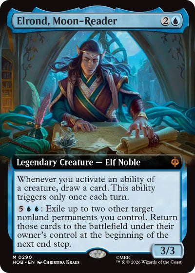 Elrond, Moon-Reader (Extended Art) (290) (The Hobbit) (HOB)