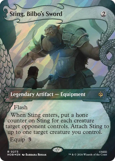 Sting, Bilbo's Sword (Showcase) (Surge Foil) (273) (The Hobbit) (Foil) (HOB)