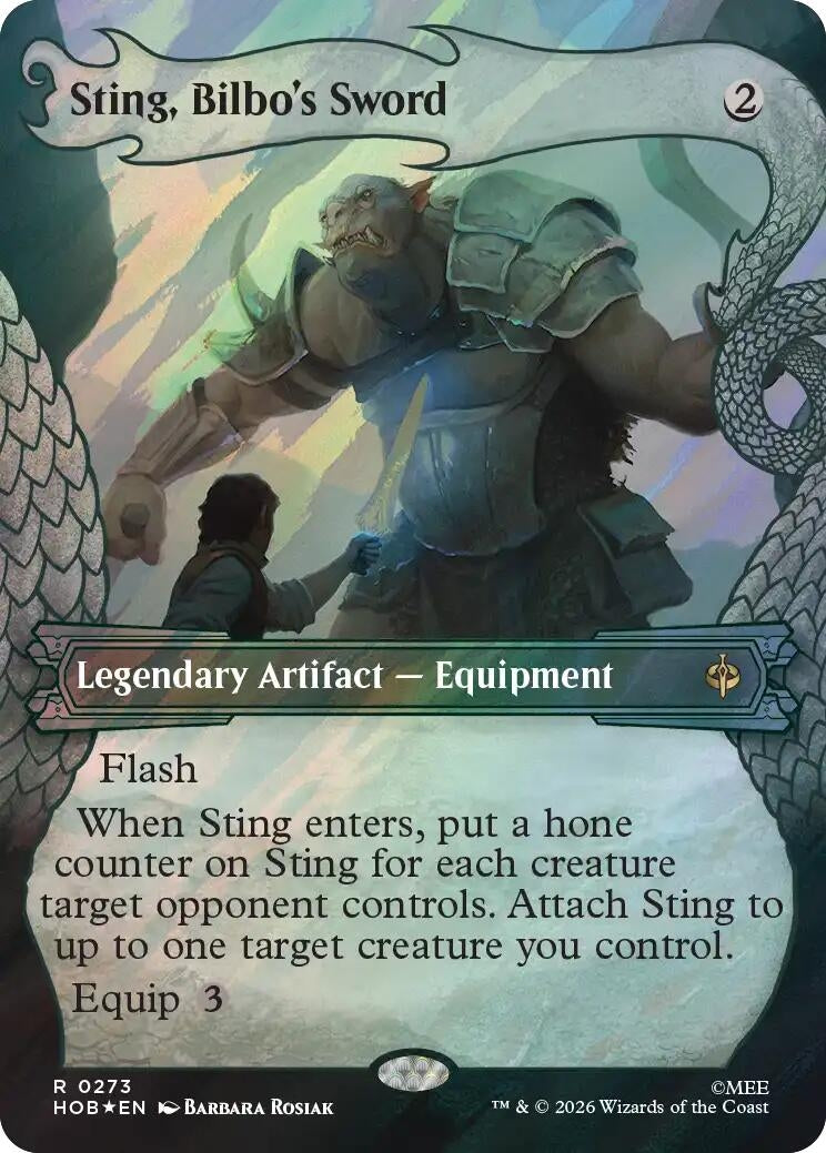 Image for Sting, Bilbo's Sword (Showcase) (Surge Foil) (273) (The Hobbit) (Foil) (HOB) - Magic: The Gathering