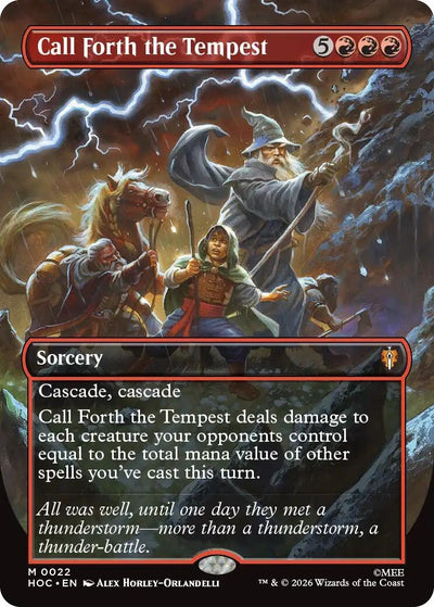 Call Forth the Tempest (Borderless) (22) (The Hobbit: Eternal-Legal) (HOC)