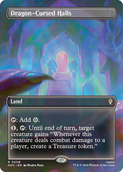 Dragon-Cursed Halls (Borderless) (8) (The Hobbit: Eternal-Legal) (HOC)