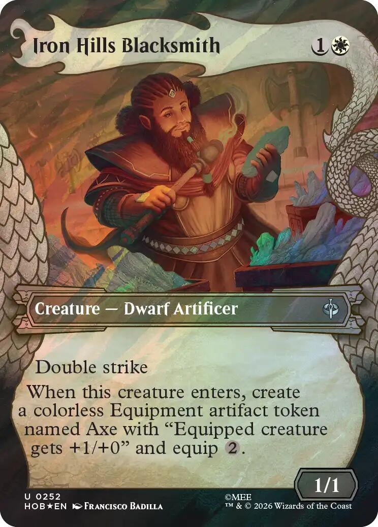 Image for Iron Hills Blacksmith (Showcase) (Surge Foil) (252) (The Hobbit) (Foil) (HOB) - Magic: The Gathering