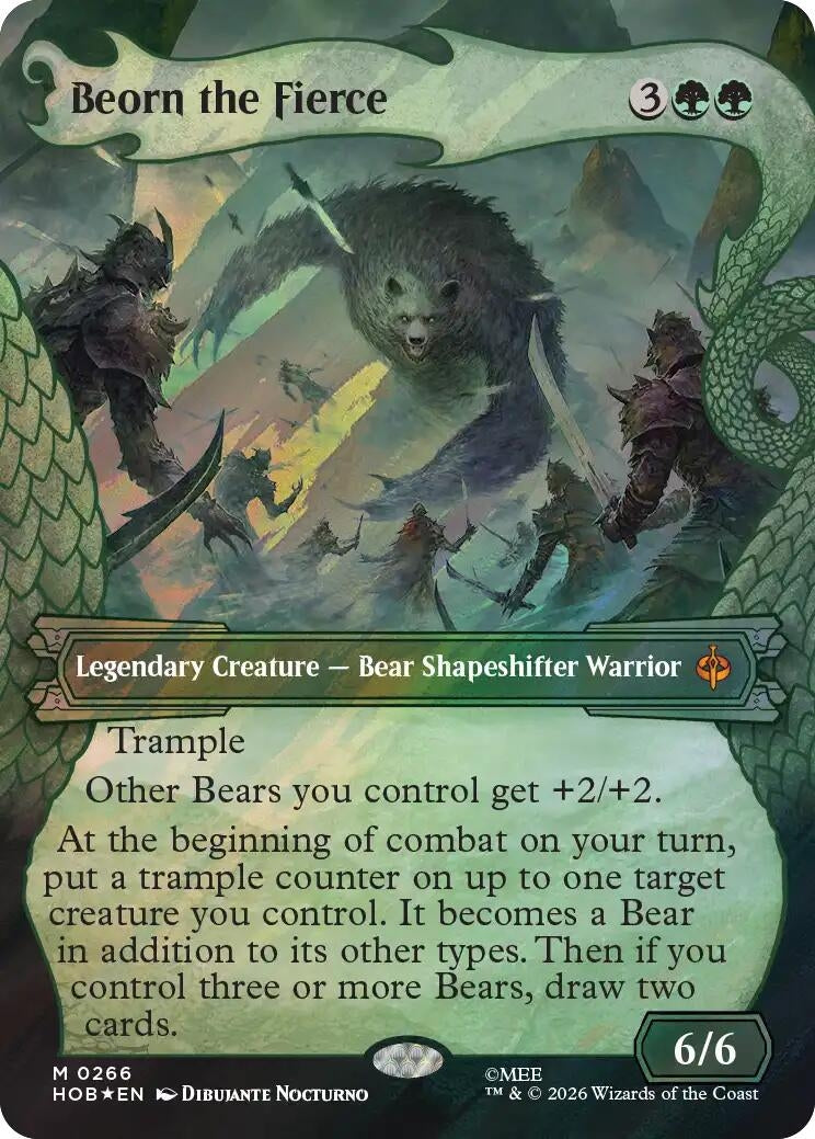 Image for Beorn the Fierce (Showcase) (Surge Foil) (266) (The Hobbit) (Foil) (HOB) - Magic: The Gathering