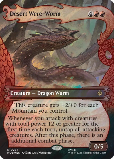 Desert Were-Worm (Showcase) (Surge Foil) (261) (The Hobbit) (Foil) (HOB)