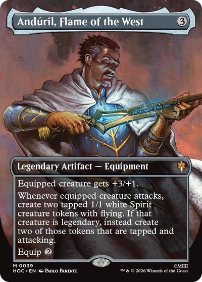 Anduril, Flame of the West (Borderless) (39) (The Hobbit: Eternal-Legal) (HOC)