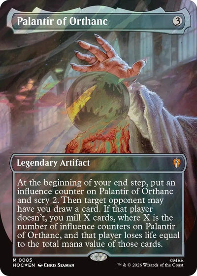 Palantir of Orthanc (Borderless) (Surge Foil) (85) (The Hobbit: Eternal-Legal) (Foil) (HOC)