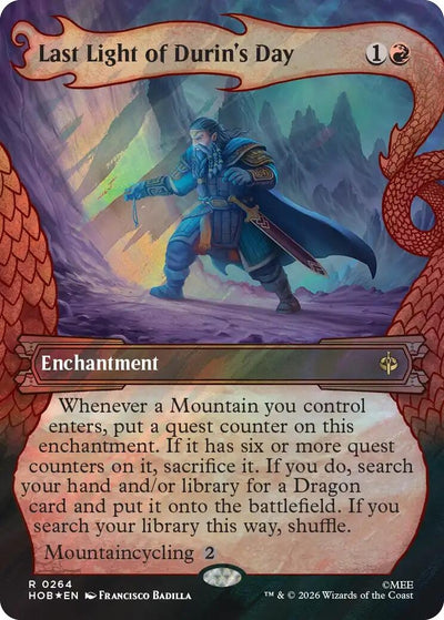 Last Light of Durin's Day (Showcase) (Surge Foil) (264) (The Hobbit) (Foil) (HOB)