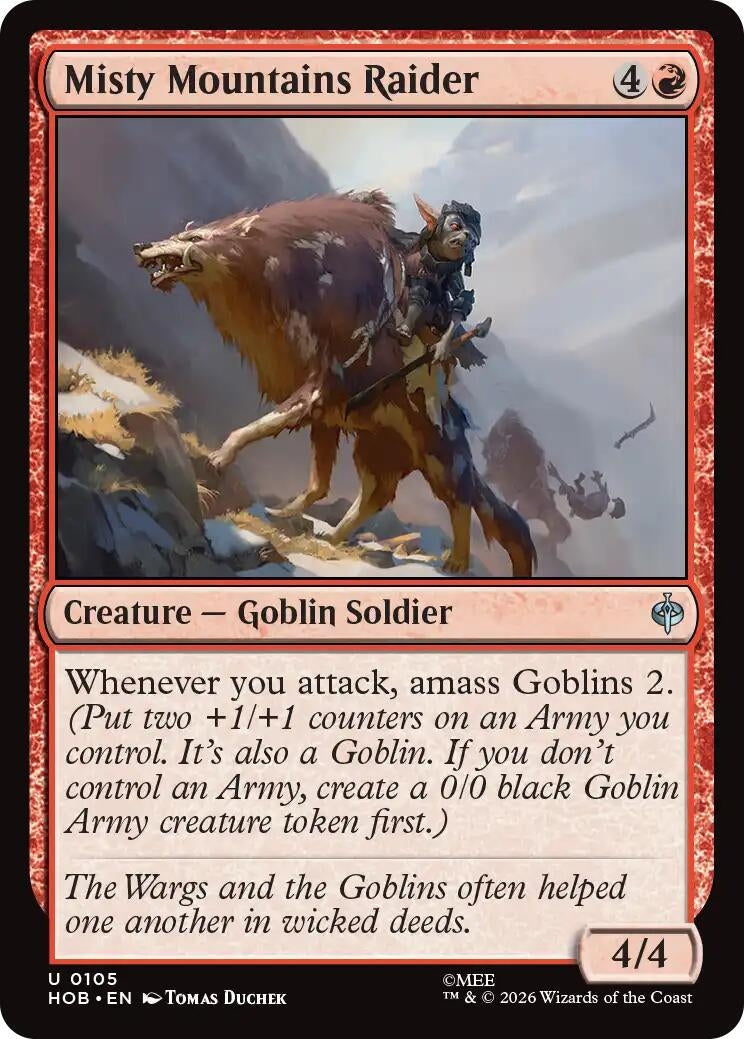 Misty Mountains Raider (105) (The Hobbit) (Foil)