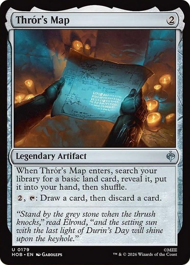 Thror's Map (179) (The Hobbit) (Foil)