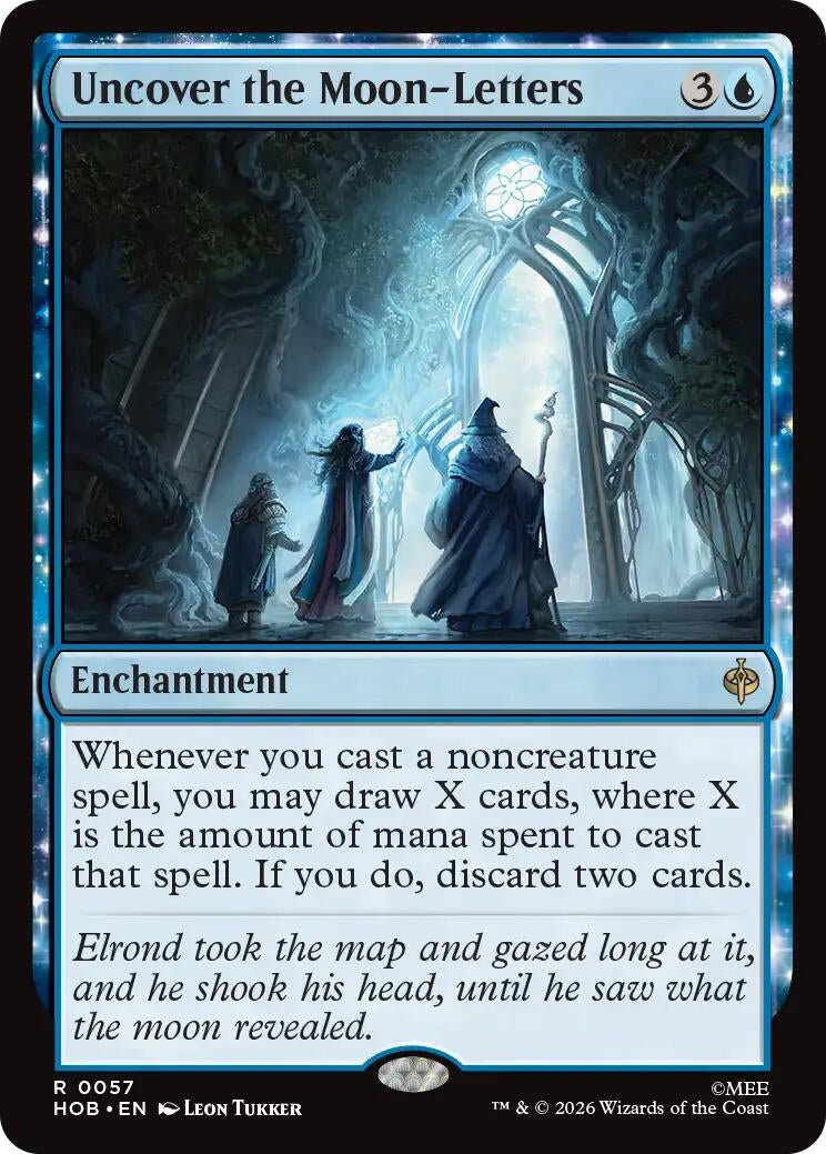 Uncover the Moon-Letters (57) (The Hobbit) (Foil)