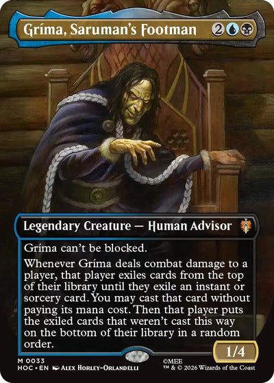 Grima, Saruman's Footman (Borderless) (33) (The Hobbit: Eternal-Legal) (HOC)