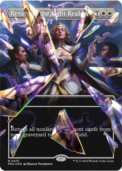 Return to the Light Realms (Borderless) (Facet Foil) (0415) (451) (Reality Fracture) (Foil) (FRA)