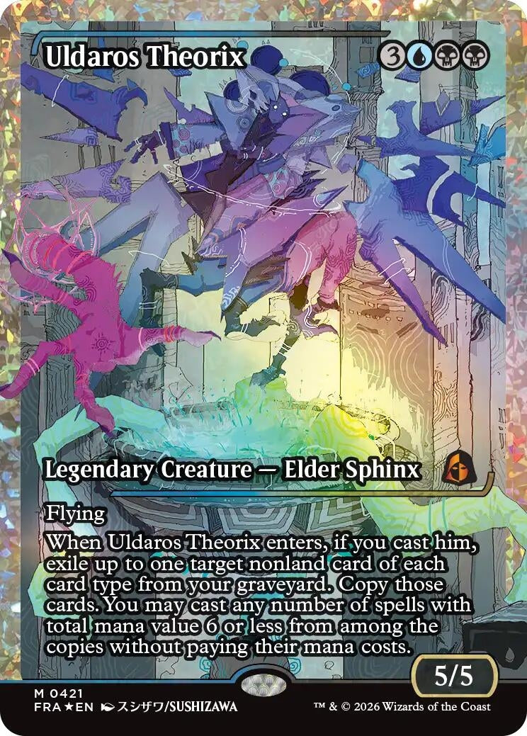 Image for Uldaros Theorix (Showcase) (Fracture Foil) (0421) (421) (Reality Fracture) (Foil) (FRA) - Magic: The Gathering