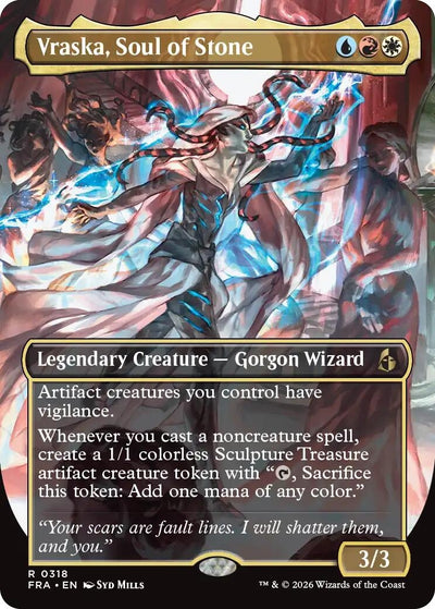 Vraska, Soul of Stone (Borderless) (318) (Reality Fracture) (FRA)