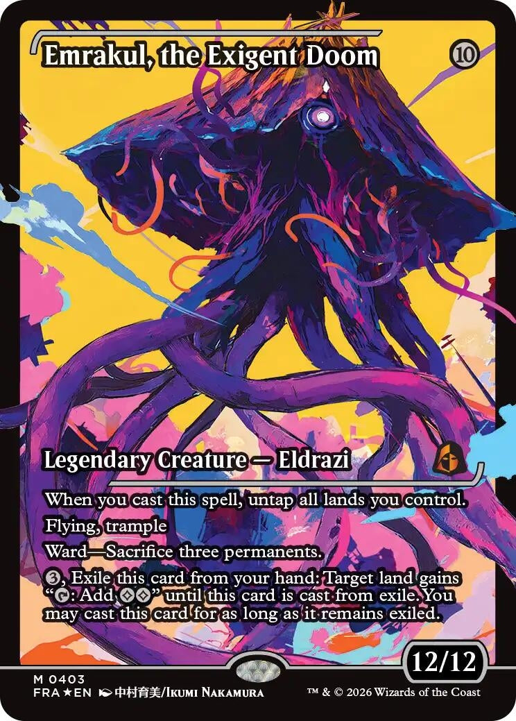Image for Emrakul, the Exigent Doom (Showcase) (403) (Reality Fracture) (Foil) (FRA) - Magic: The Gathering