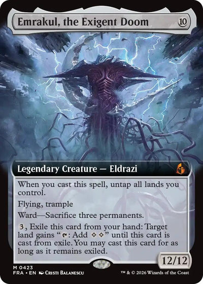 Emrakul, the Exigent Doom (Extended Art) (423) (Reality Fracture) (Foil) (FRA)