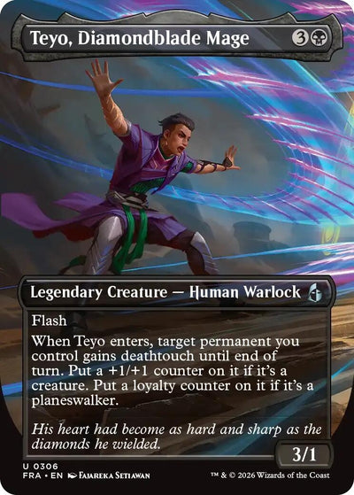 Teyo, Diamondblade Mage (Borderless) (306) (Reality Fracture) (FRA)