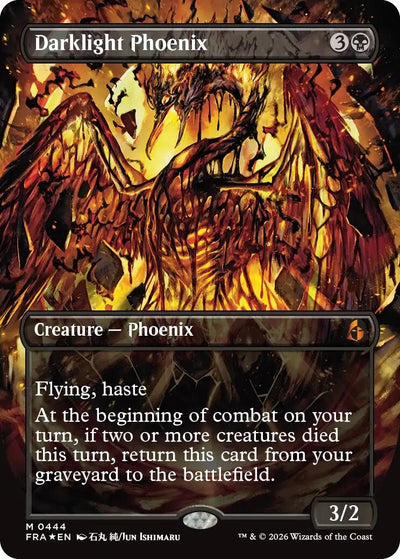 Darklight Phoenix (Borderless) (0444) (444) (Reality Fracture) (Foil) (FRA)