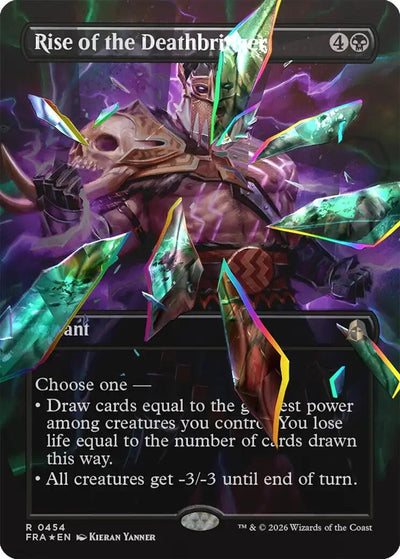 Rise of the Deathbringer (Borderless) (Facet Foil) (454) (Reality Fracture) (Foil) (FRA)