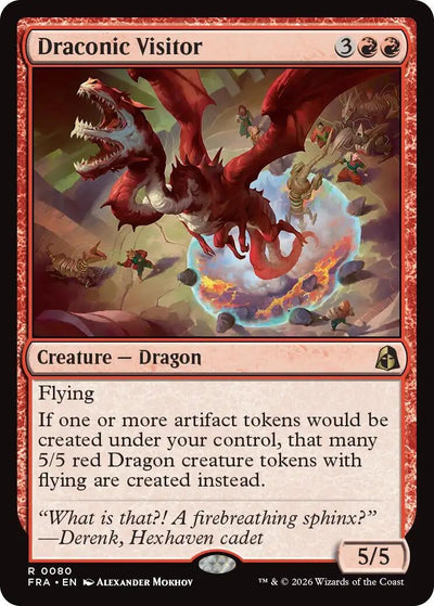 Draconic Visitor (80) (Reality Fracture) (FRA)