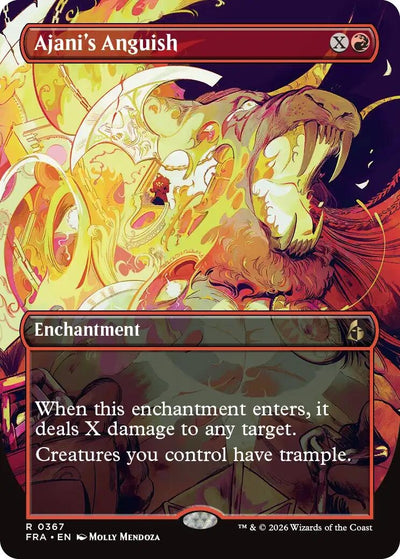 Ajani's Anguish (Borderless) (367) (Reality Fracture) (FRA)