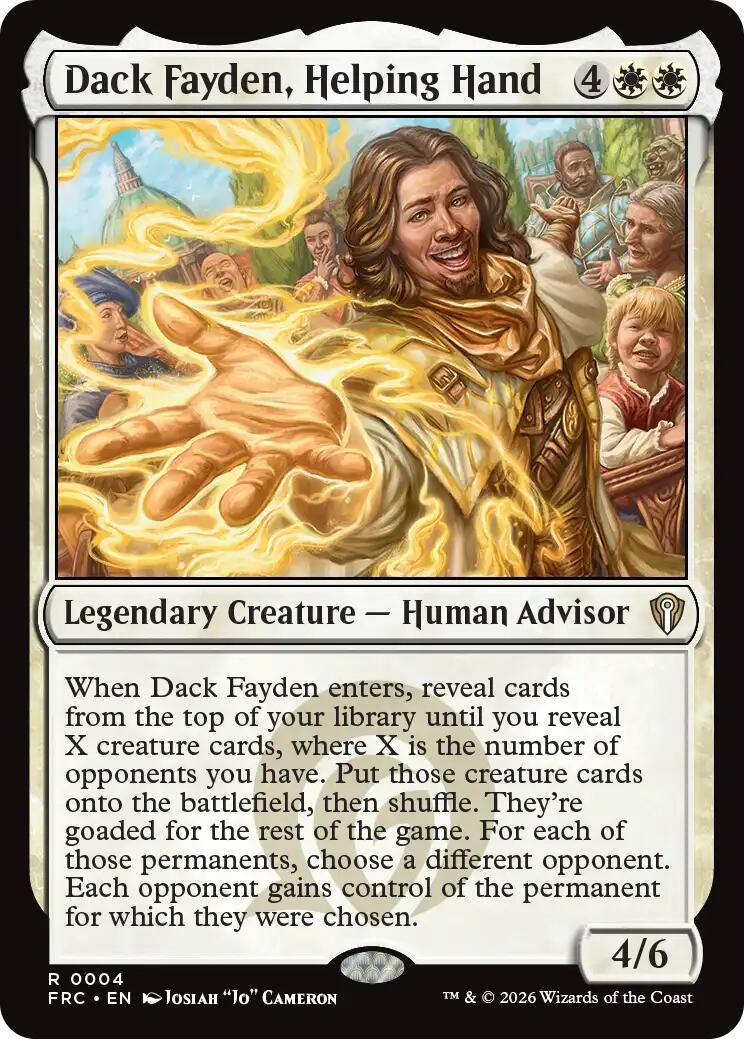 Image for Dack Fayden, Helping Hand (4) (Commander: Reality Fracture) - Magic: The Gathering